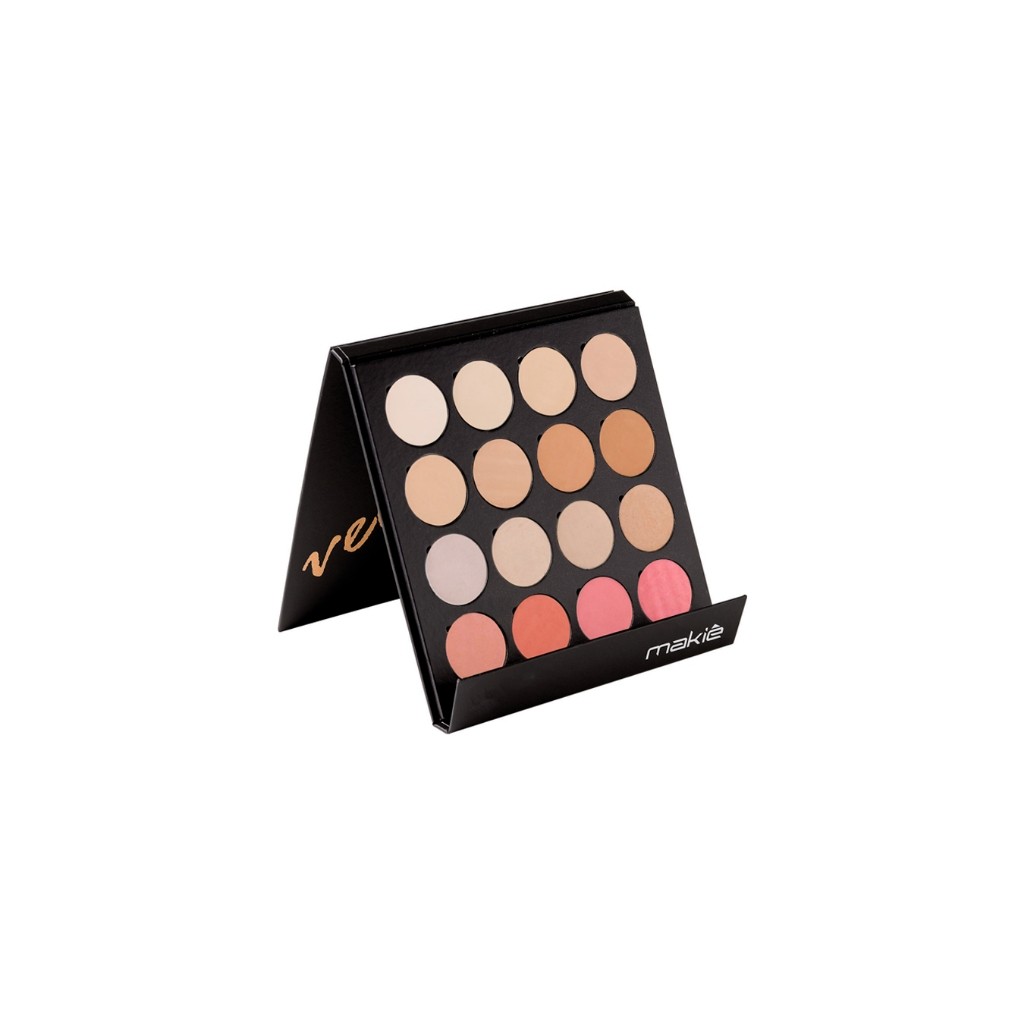 Paleta de Maquiagem Pó,Blush ,Contorno,Facial Velvet mix makie