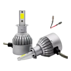 Kit Super LED C6 Mini H1 Potência Brilho com Tecnologia Avançada Iluminação 6000K 12V/24V 30WAutovex