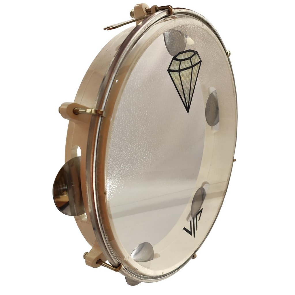 Pandeiro Profissional Vip 10 Cristal Diamante Holografico em Oferta na Shopee