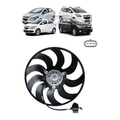 Motor E Ventoinha Radiador Prisma 2013 2014 2015 2016