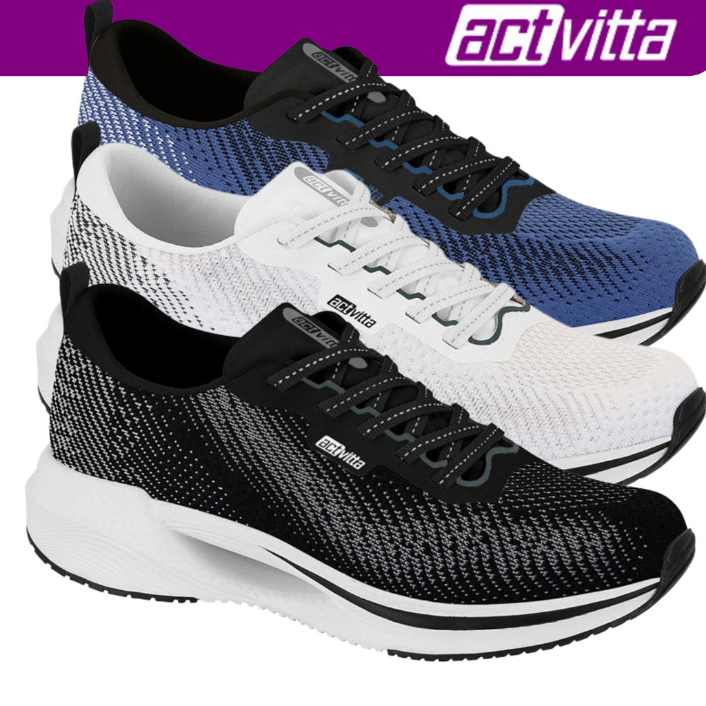 Tênis Actvitta Knit Masculino Confortável Esportivo Estilo Macio em Oferta na Shopee