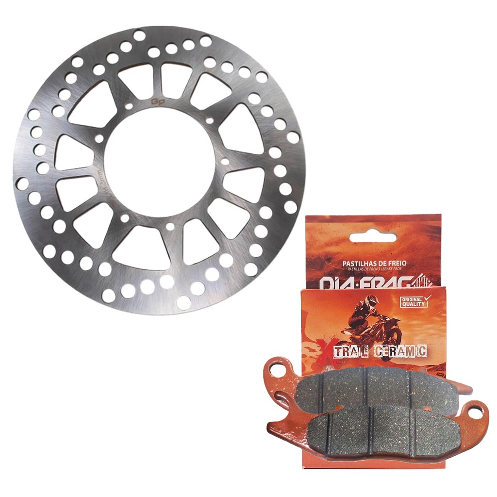 Disco de Freio Dianteiro Xtz 150 Crosser Sem Abs 2014-2017 + Pastilhas Diafrag (Cerâmica) em Oferta na Shopee