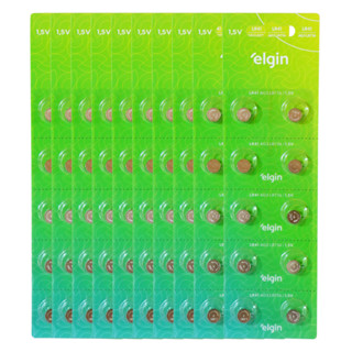 Kit 100 Bateria Pilha Alcalina Lr41 1,5V AG3 Relógio Elgin em Oferta na Shopee