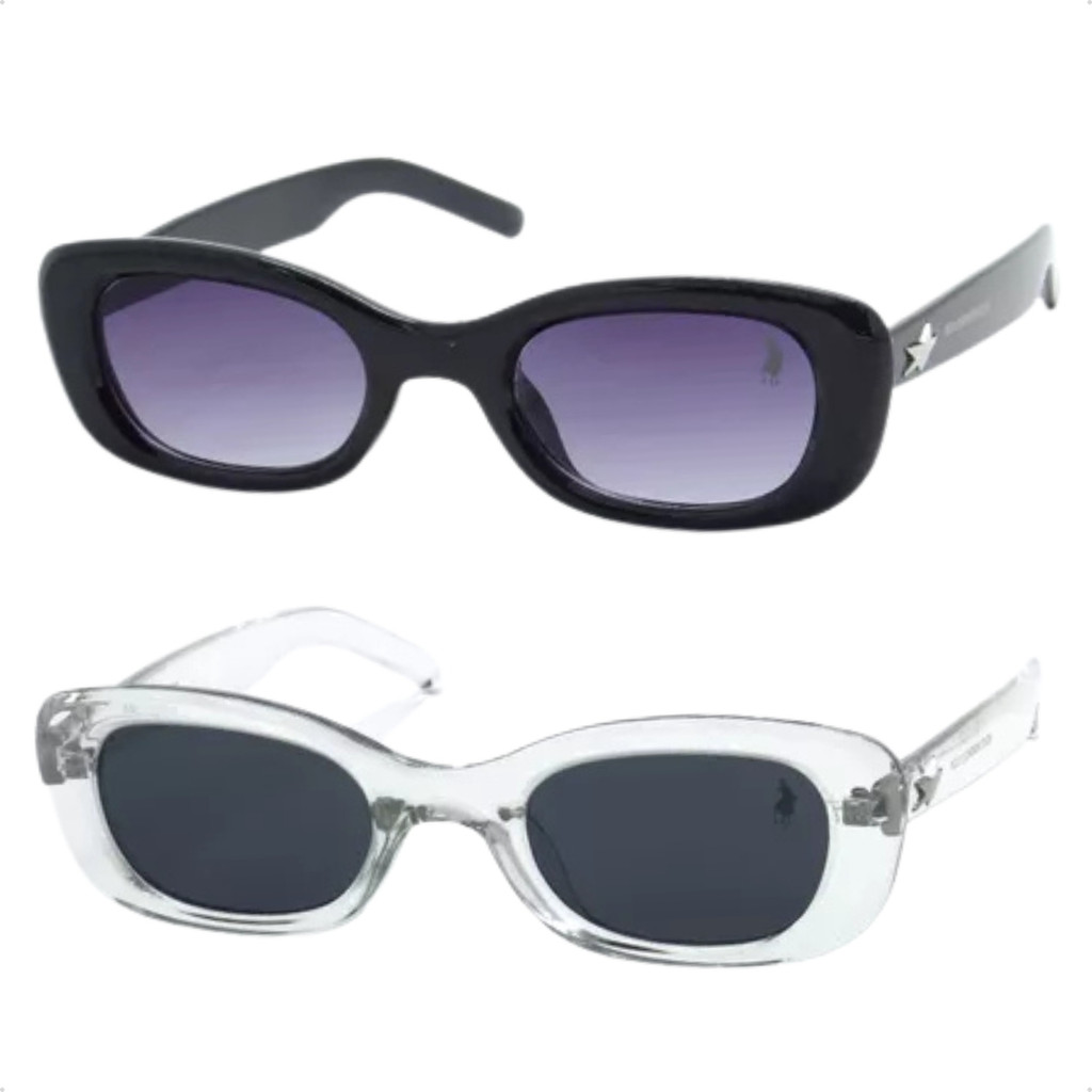 Óculos Feminino Moderno Bilhante Retro UV400 Festa Glamour