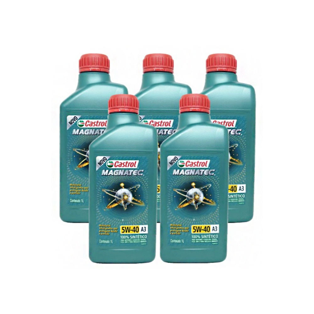 5un Óleo Castrol Magnatec 5w40 A3 B4 Professional 100% Sintétic Stop Start