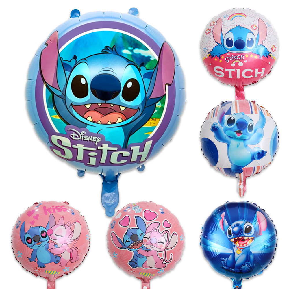 Stitch Estrela dos desenhos animados tesouro ponto filme de alumínio balão crianças brinquedo de aniversário decoração