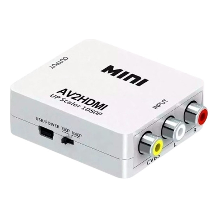 Conversor Adaptador Video Composto 3 Rca Av P/ Hdmi