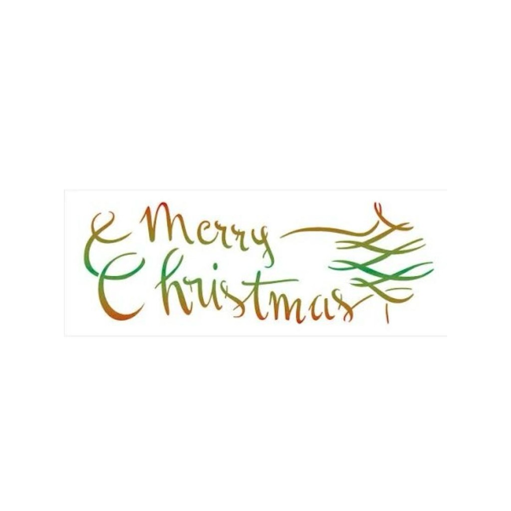 Stencil Merry Christmas 10x30cm OPA 2308