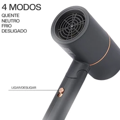 Secador de Cabelo iônico Dobrável e Pratico 110V - A703