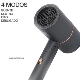 Secador de Cabelo iônico Dobrável e Pratico 110V - A703