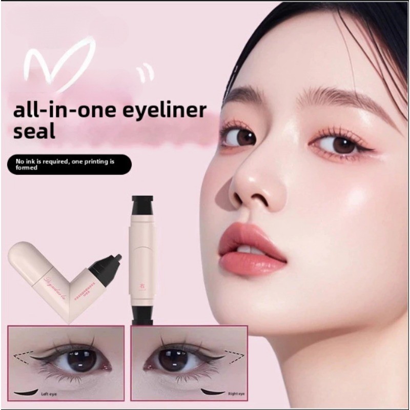 Carimbo De Delineador , Olho Perfeito Em 3 Segundos Para Criar Olhos Afiados E Naturais , Modelo De Coração , Preguiçoso