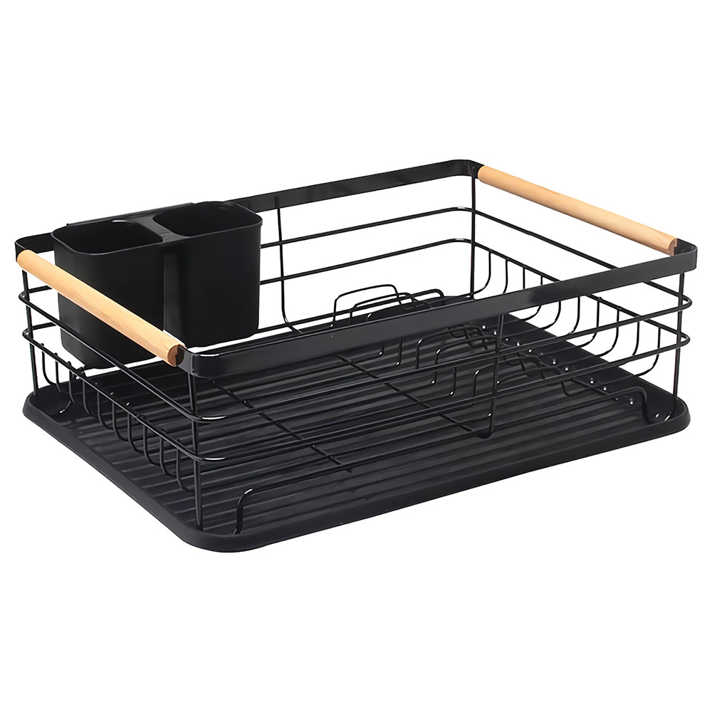 Escorredor de Louças Viena Preto 43x32x14cm Mek