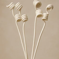 Palito Para Aromatizador - Varetas Espirais - 25cm - 100 unidades - Rizzo