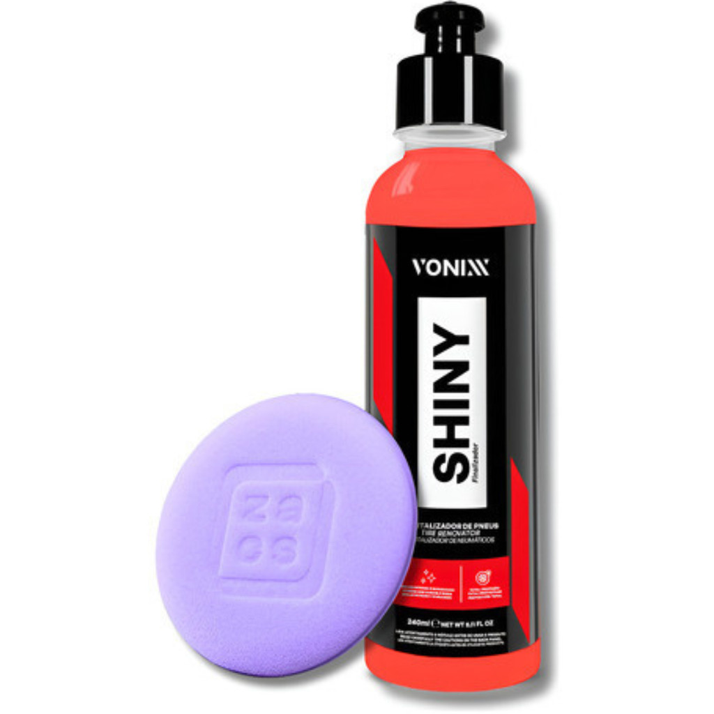 Revitalizador Pneu Pretinho Shiny Vonixx 500ml + Aplicador
