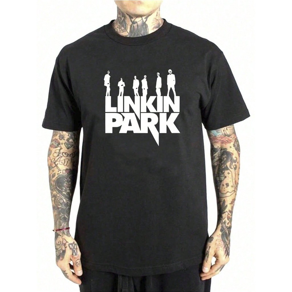Camiseta Linkin Park Rock Internacional Basica Banda Skateboard Estilo Camisa  Unissex Masculino Feminino   Streetwear