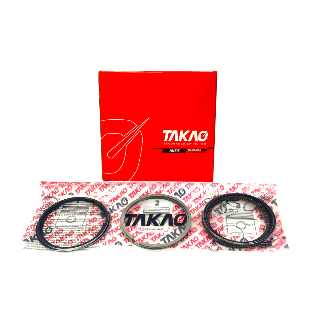 Anel do Pistão STD Takao para Volkswagen Fox Gol Voyage 1.0 8V - Cod. ASVW10BSTD em Oferta na Shopee