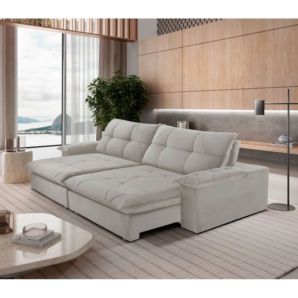 Sofá Gaia Veludo 02 Módulos 90 cm B25cm Meu Sofá Online