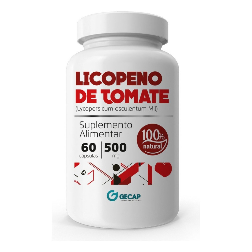 Licopeno De Tomate 500mg 60 Cápsulas em Oferta na Shopee