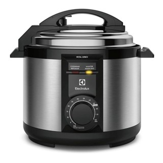 Panela de Pressão Elétrica Electrolux por Rita Lobo 5L Preta Efficient c/ Timer (PCE20) em Oferta na Shopee