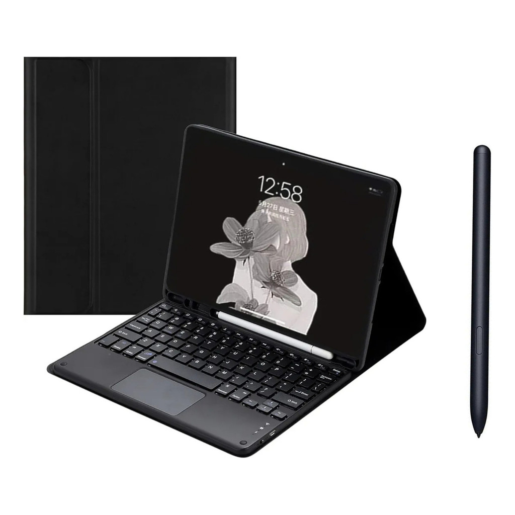 Capa Com Teclado+caneta Palm Rejectio P Tablet Samsung S9 Fe