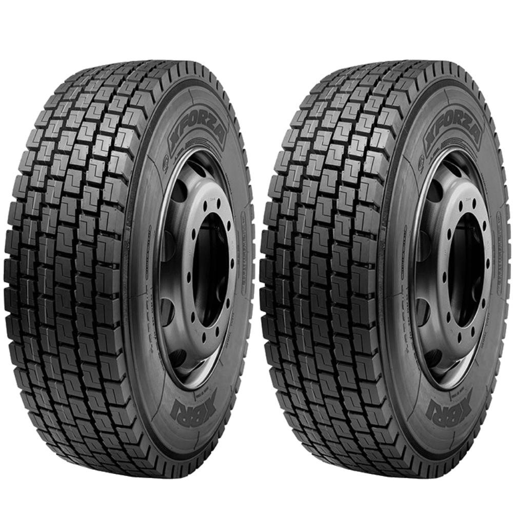 Kit 2 Pneus 235/75R17.5 Borrachudo 18 Lonas 143/141J Xforza Xbri em Oferta na Shopee