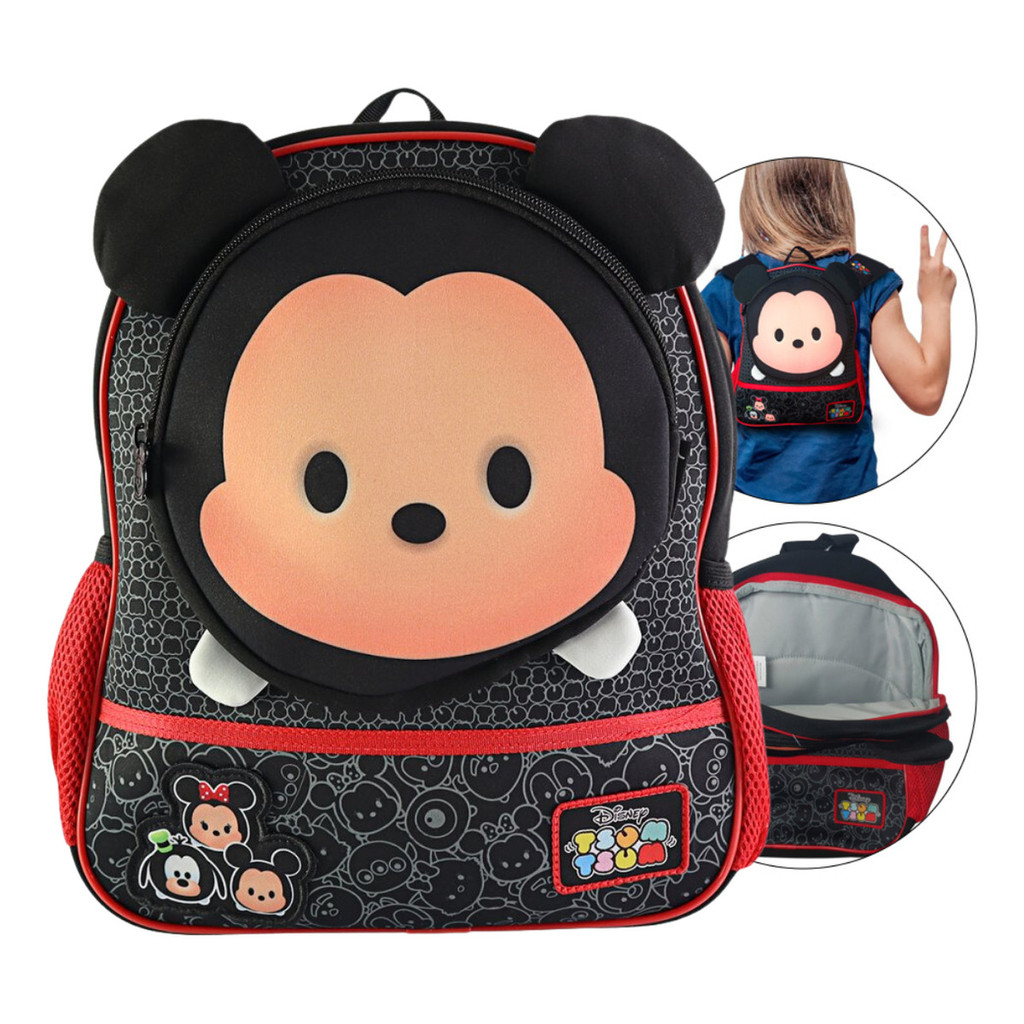Mochila De Costas Escolar Infantil Mickey Disney Tsum Tsum Clio Style