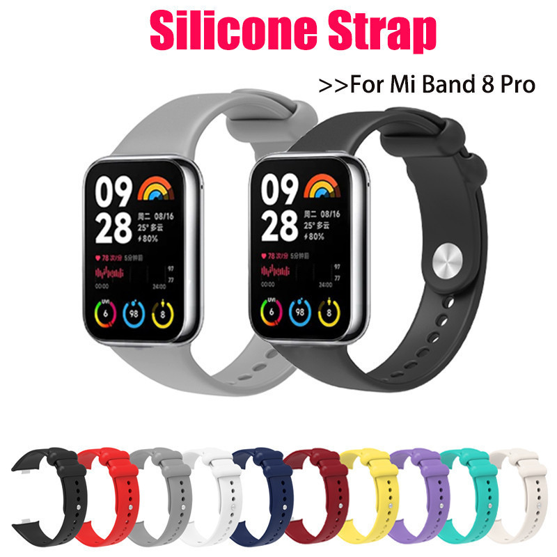 Pulseira P/ Mi Band 8 PRO / ACTIVE Silicone Macio Smartwatch PREMIUM [Envio HOJE] em Oferta na Shopee