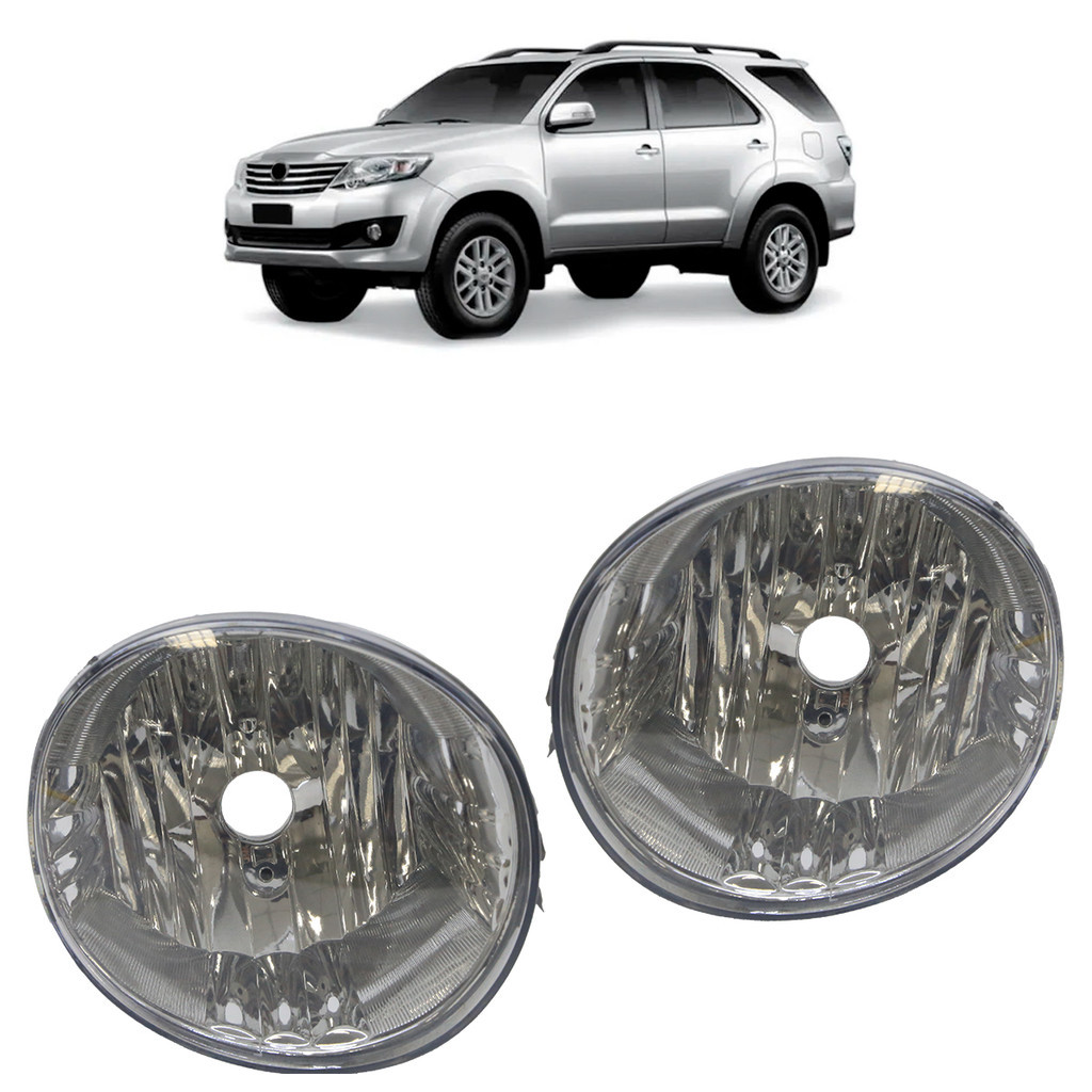 Farol Neblina Auxiliar Hilux Sw4 2012 2013 2014 2015 Lente Lisa Acrilico Sem Suporte