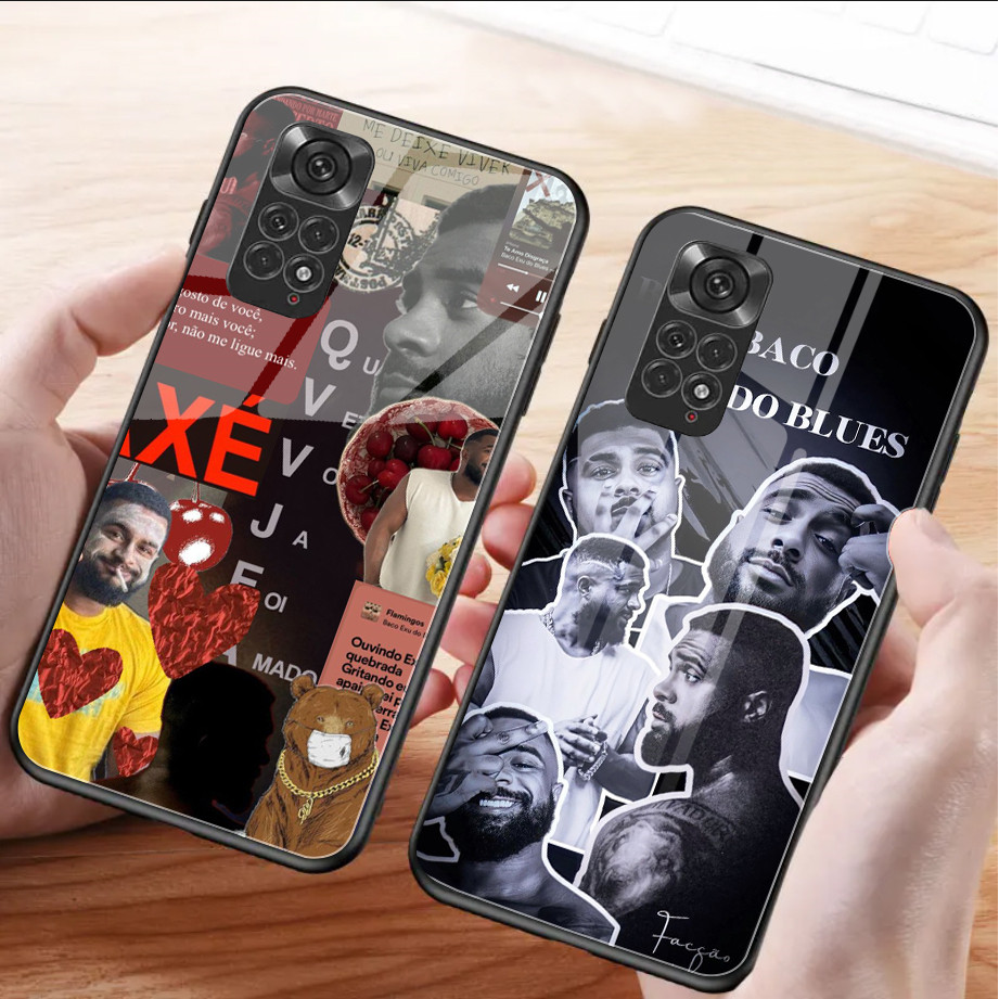Baco Exu Do Blues 01 Capa De Telefone De Vidro Temperado Para Xiaomi Redmi Note 13 pro plus 12 4G 11 10 5G 9