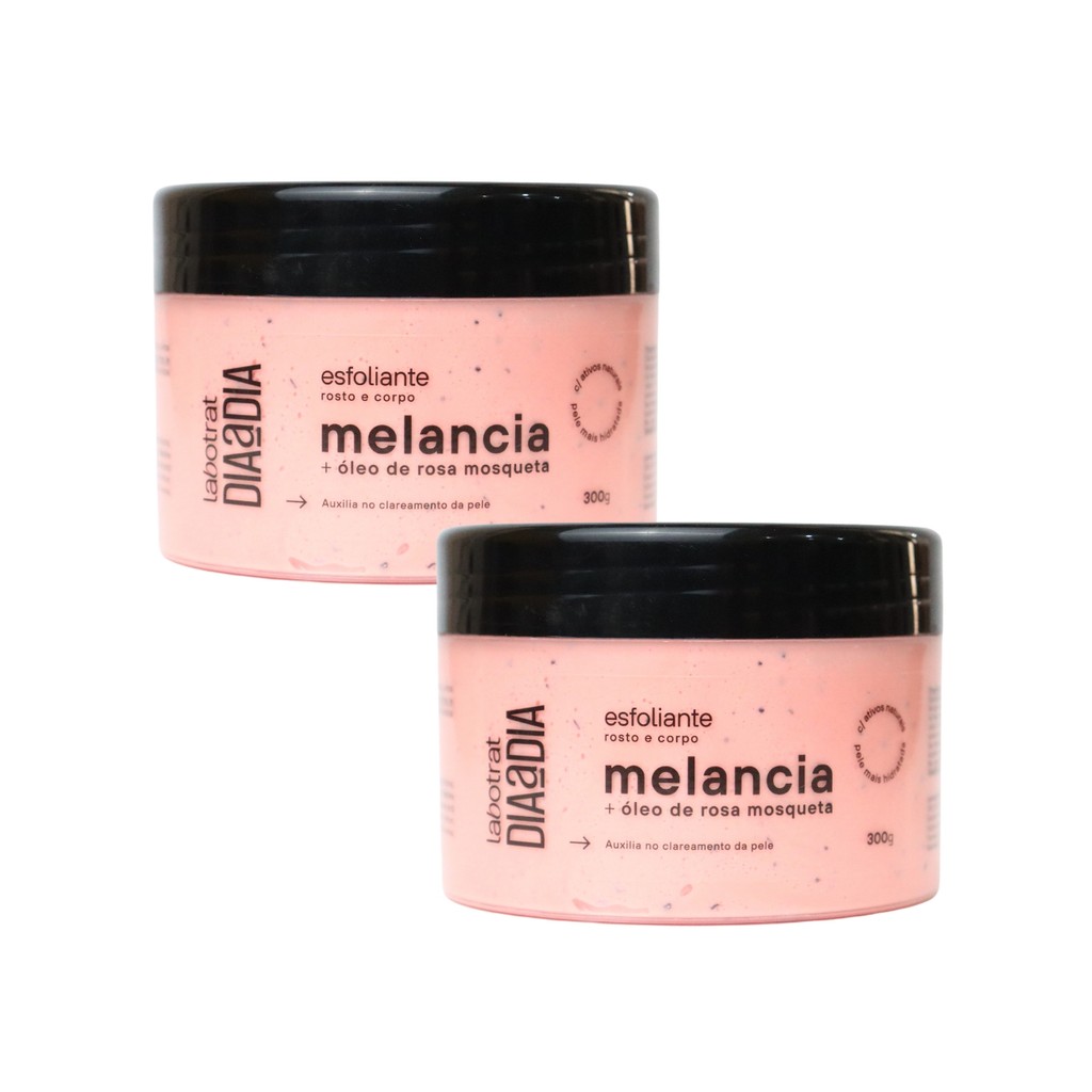 Kit 2 Esfoliantes Creme Melancia Com Argila Branca Labotrat em Oferta na Shopee
