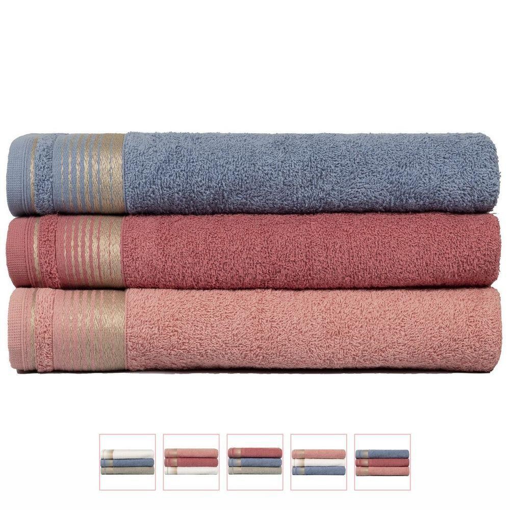 Kit 3 Toalhas Banhão Gigante Sublime 70x150cm Central Toalhas - Kit 5 - Home & Living