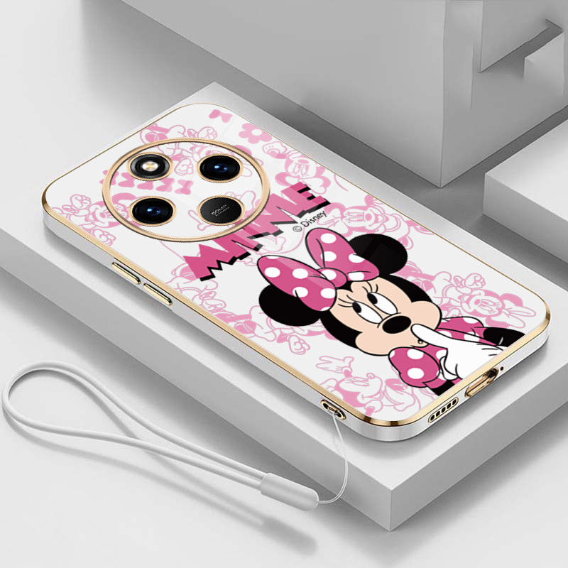 Redmi 14C 14 C Minnie Candy Color Straight Edge Soft Case Série De Desenhos Animados Capa Completa Para Câmera