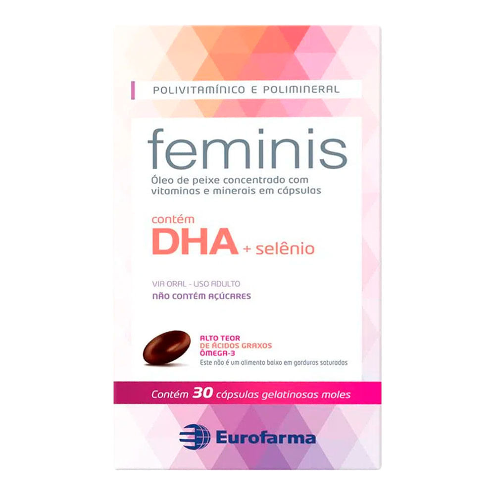 Suplemento Alimentar Feminis com 30 Capsulas moles