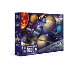 Quebra Cabeça Puzzle 1000 Pçs Viagem Cósmica Game Office