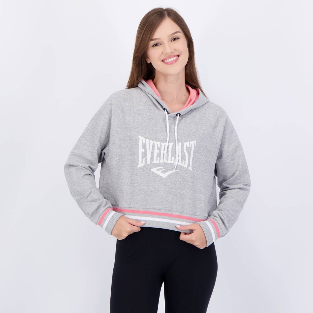 Moletom Cropped Everlast Feminino Rosa - Women Clothes