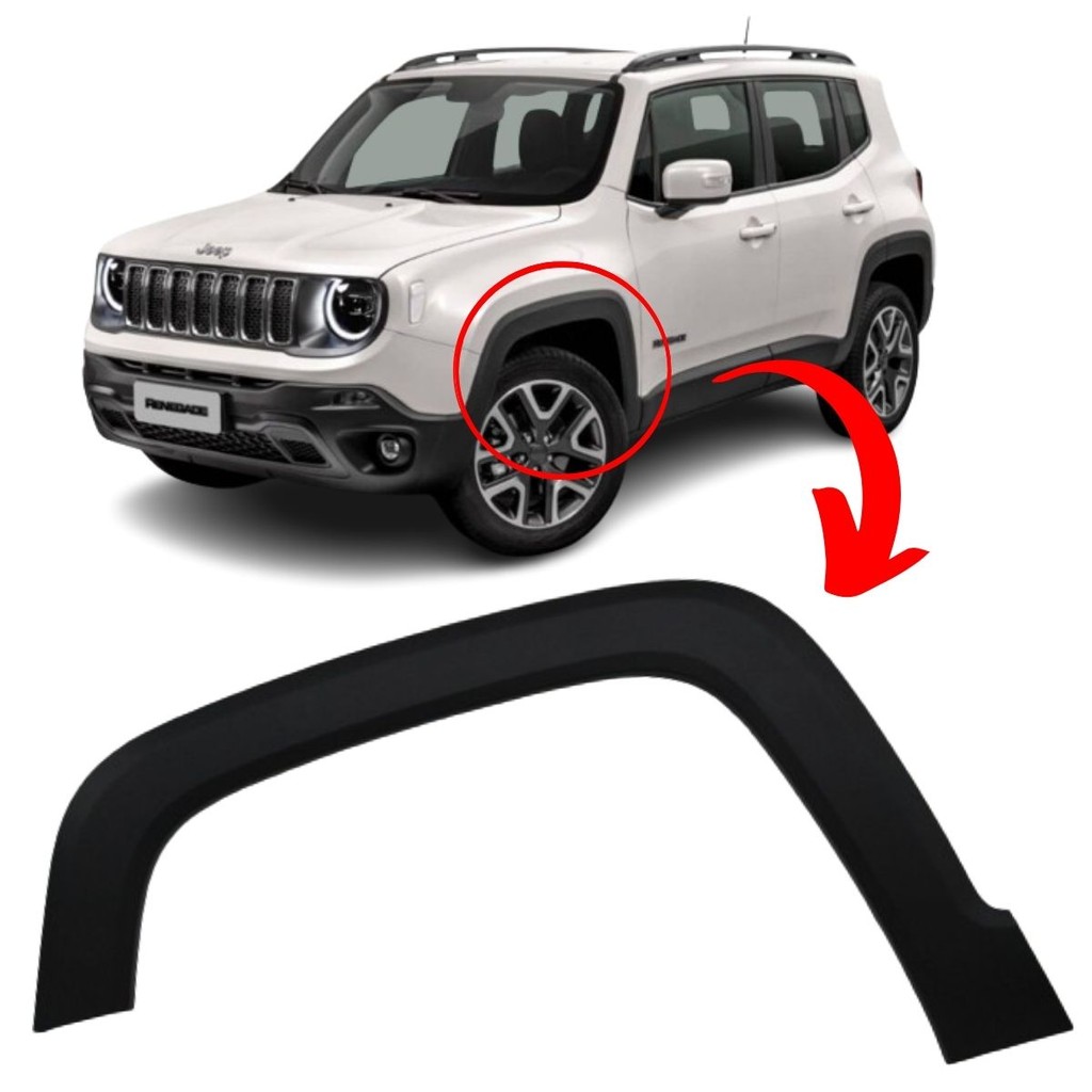 Moldura Paralama Dianteiro Esquerdo Original Jeep Renegade em Oferta na Shopee