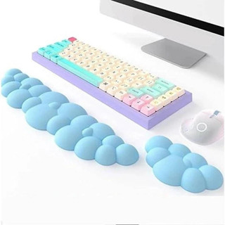 Conjunto de Apoio para Mouse e Teclado em Forma de Nuvem - Espuma de Memória, Base de PU e Design Confortável em Oferta na Shopee