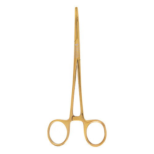 Pinça Kelly Curva Plasma Dourada