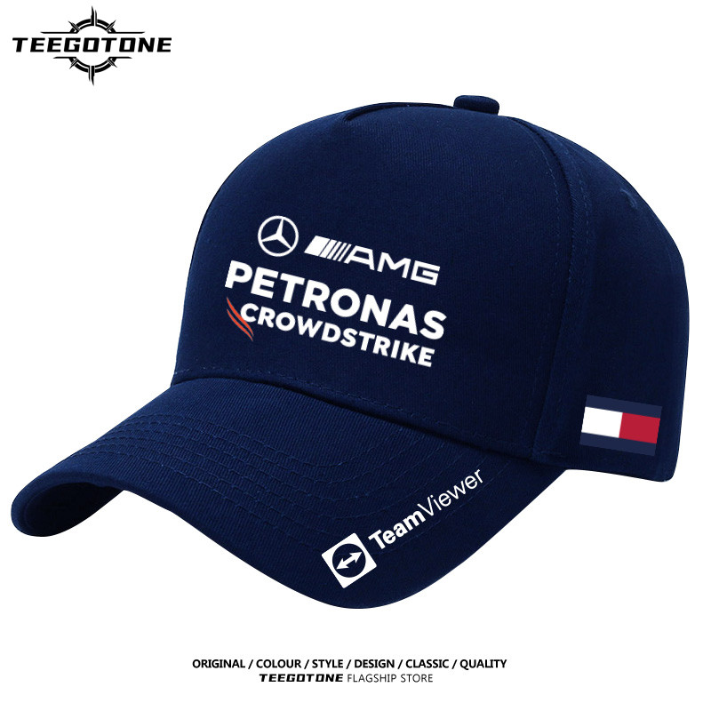 Mercedes Benz Des F1 racing Clássico Réplica Bico De Pato Boné casual Masculino E Feminino Algodão Absorvente De Suor Pr