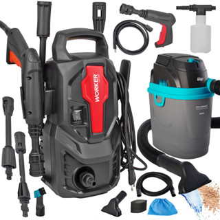 Kit Limpeza Lavadora de Alta Pressão Potente Aplicador de Detergente com Aspirador de Pó e Água em Oferta na Shopee