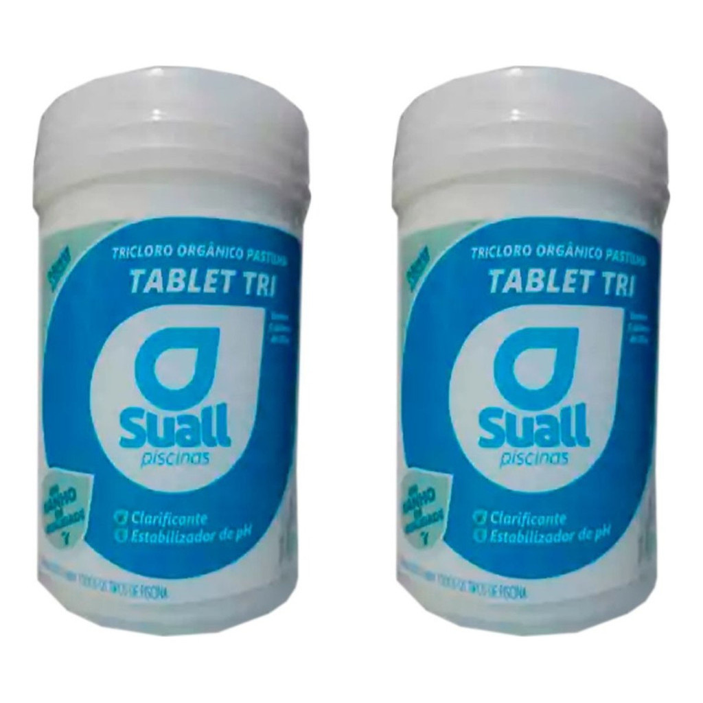 Pastilha De Cloro 10 Unidades 200g Para Piscina Limpeza Suall em Oferta na Shopee