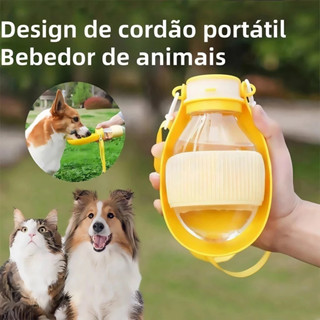 Garrafa De Água 2 Em 1 Portátil Para Gatos Cães E Dispensador Multifuncional em Oferta na Shopee