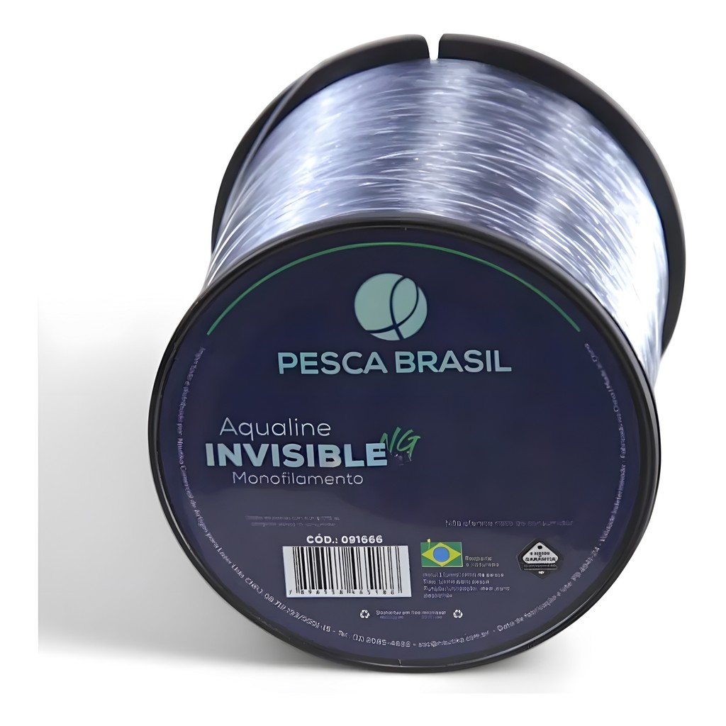 Linha Monofilamento Aqualine Invisible 500m - Pesca Brasil