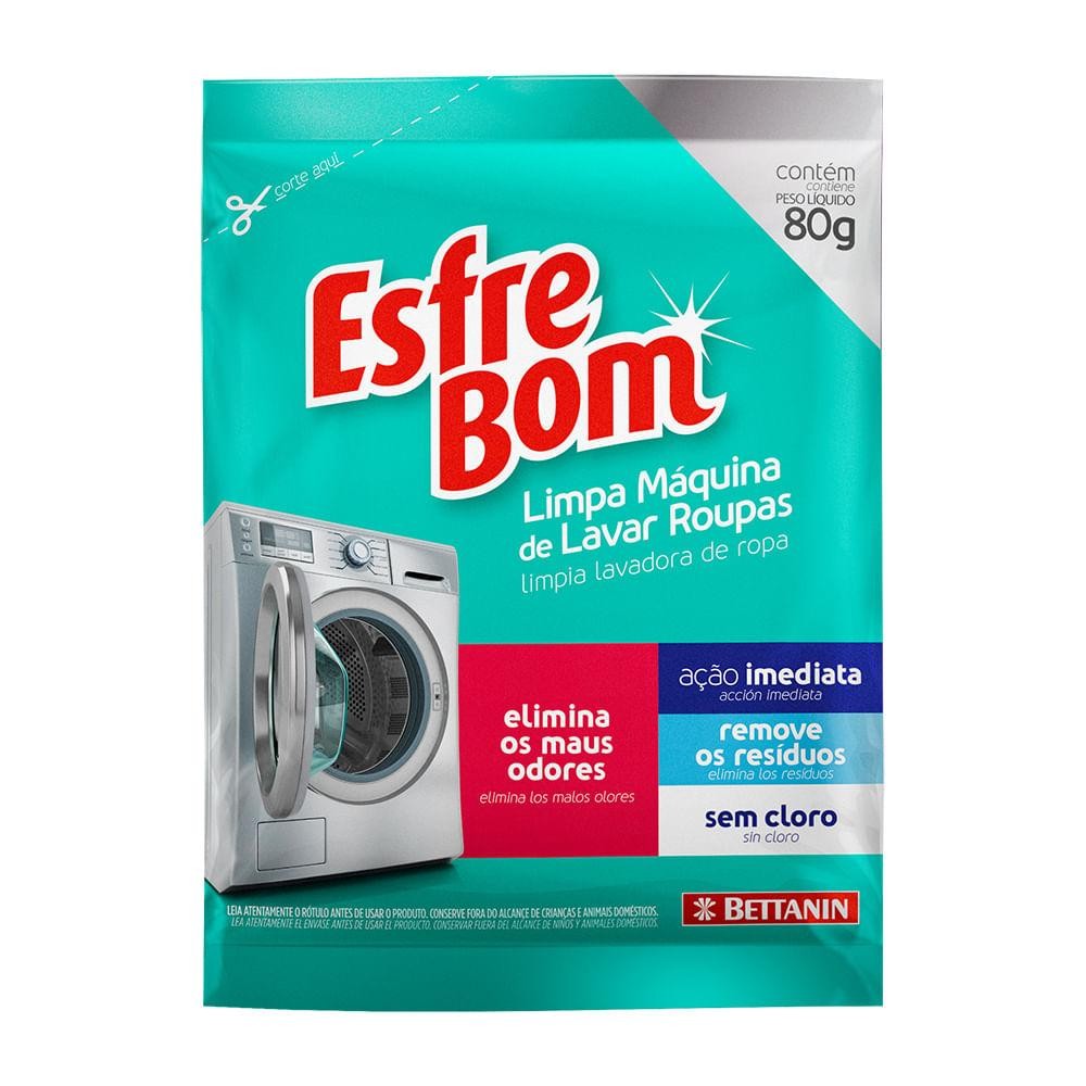 Limpa Máquina de Lavar Roupas 80g EsfreBom Bettanin - Home & Living