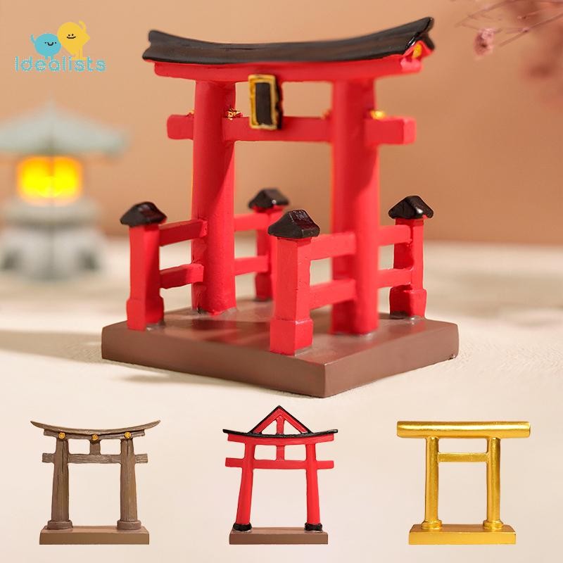 Idealistas Portão Tori Em Miniatura Japonês Templo Shinto Jardim Modelo Arquitetônico Asiático Bonsai Zen Ornamento De D