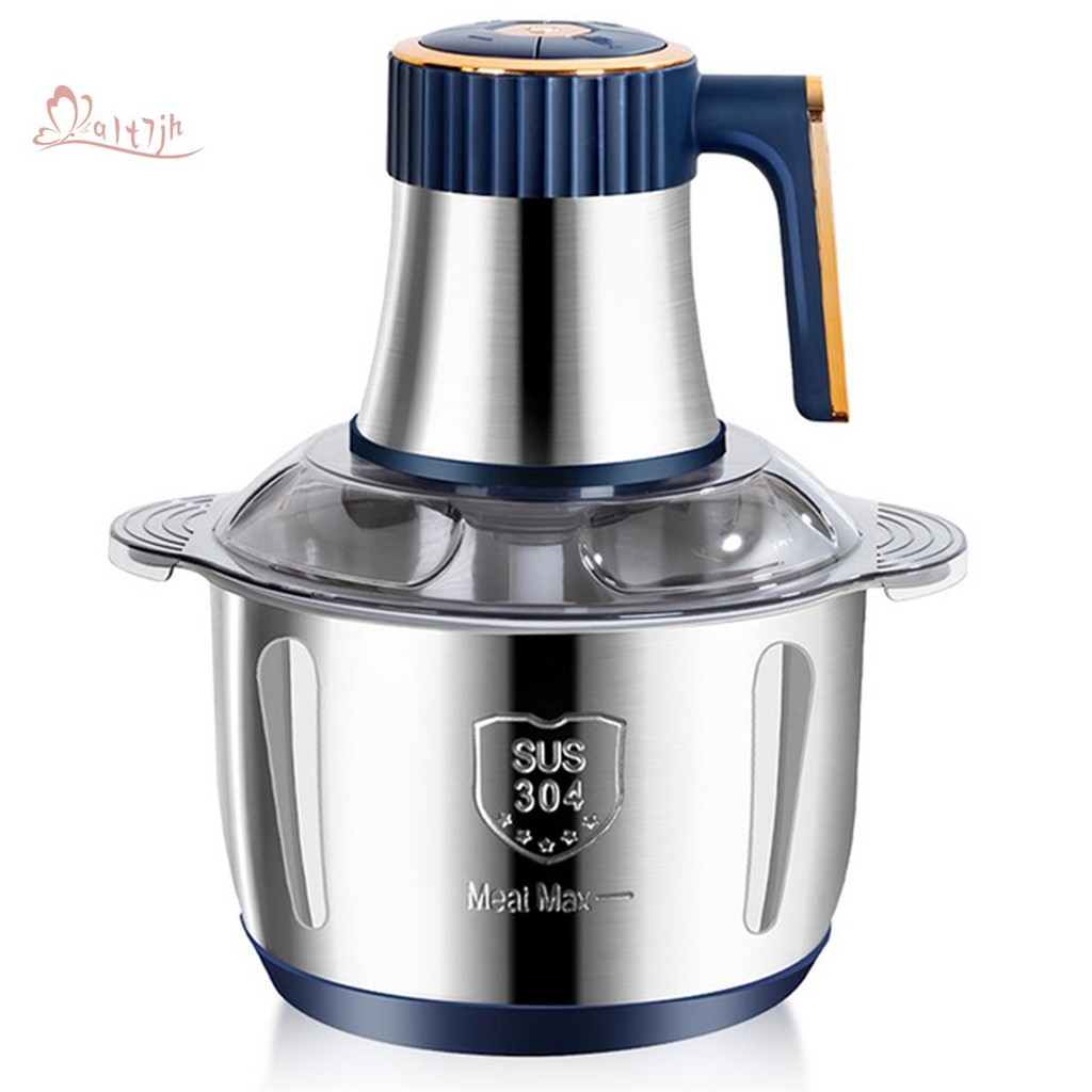 Moedor De Carne Elétrico 5L Triturador De Alimentos Multifuncional Vegetal Frutas Processador Chopper Máquina Cozinha Eu