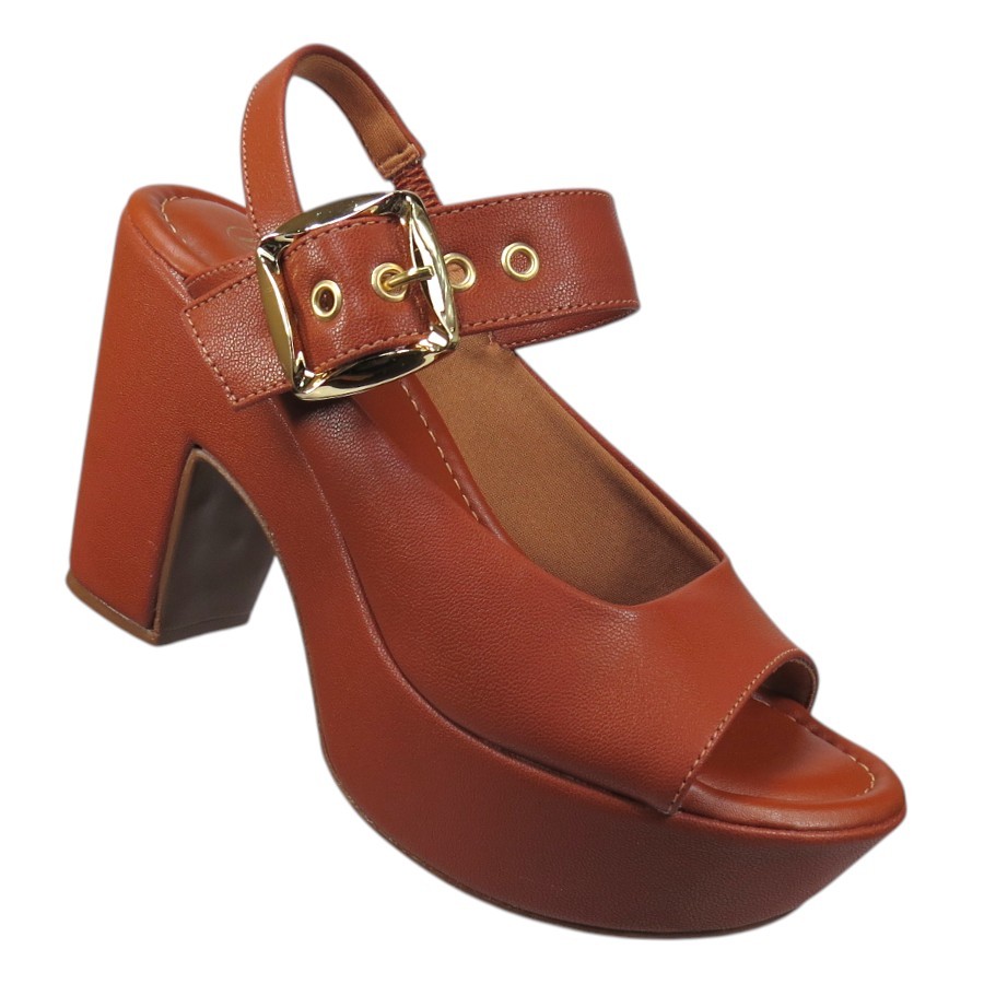 Sandália Feminina Bebecê Plataforma T5118169 em Oferta na Shopee