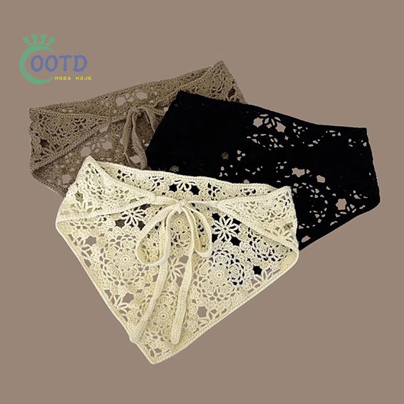 Moda Hoje Lenço De Cabeça De Malha De Cabelo Floral Feminino Feito À Mão De Crochê Viagem Foto Turbante Acessório .