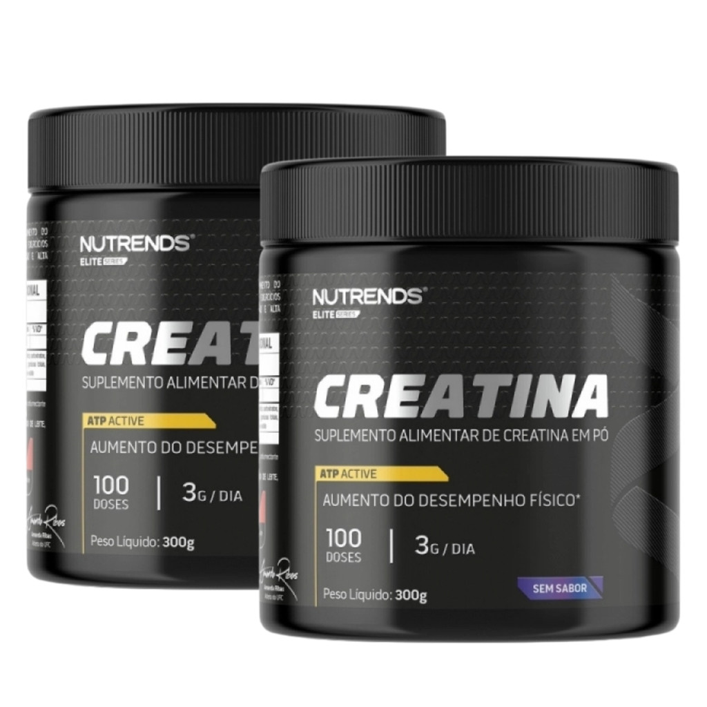 2x Creatina 100% Pura Elite Series Nutrends 300g