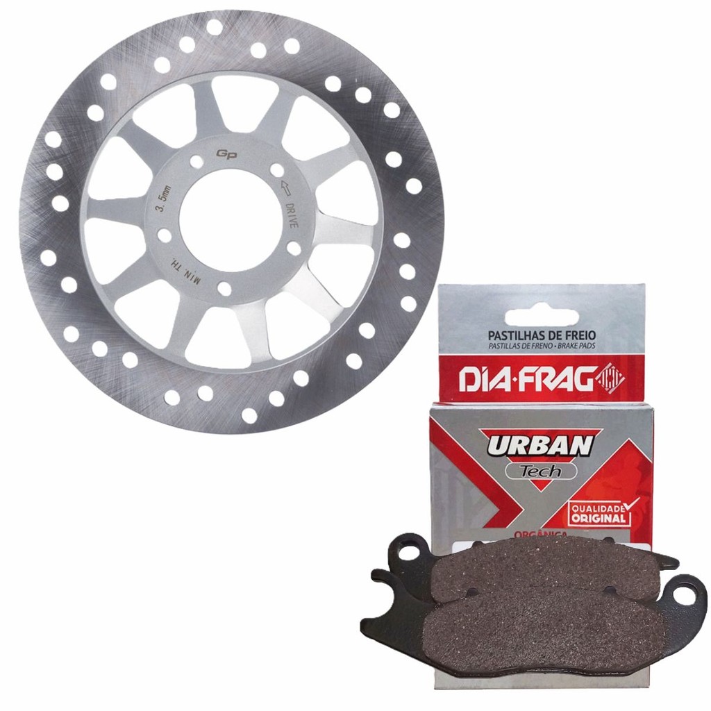 Disco de Freio Dianteiro Xre 190 2025 / Nxr 160 Bros Abs 2025 + Pastilhas Diafrag (Orgânica) em Oferta na Shopee